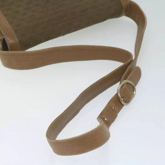 GUCCI Micro GG Canvas Shoulder Bag Beige Brown Auth - Picture 14 of 16